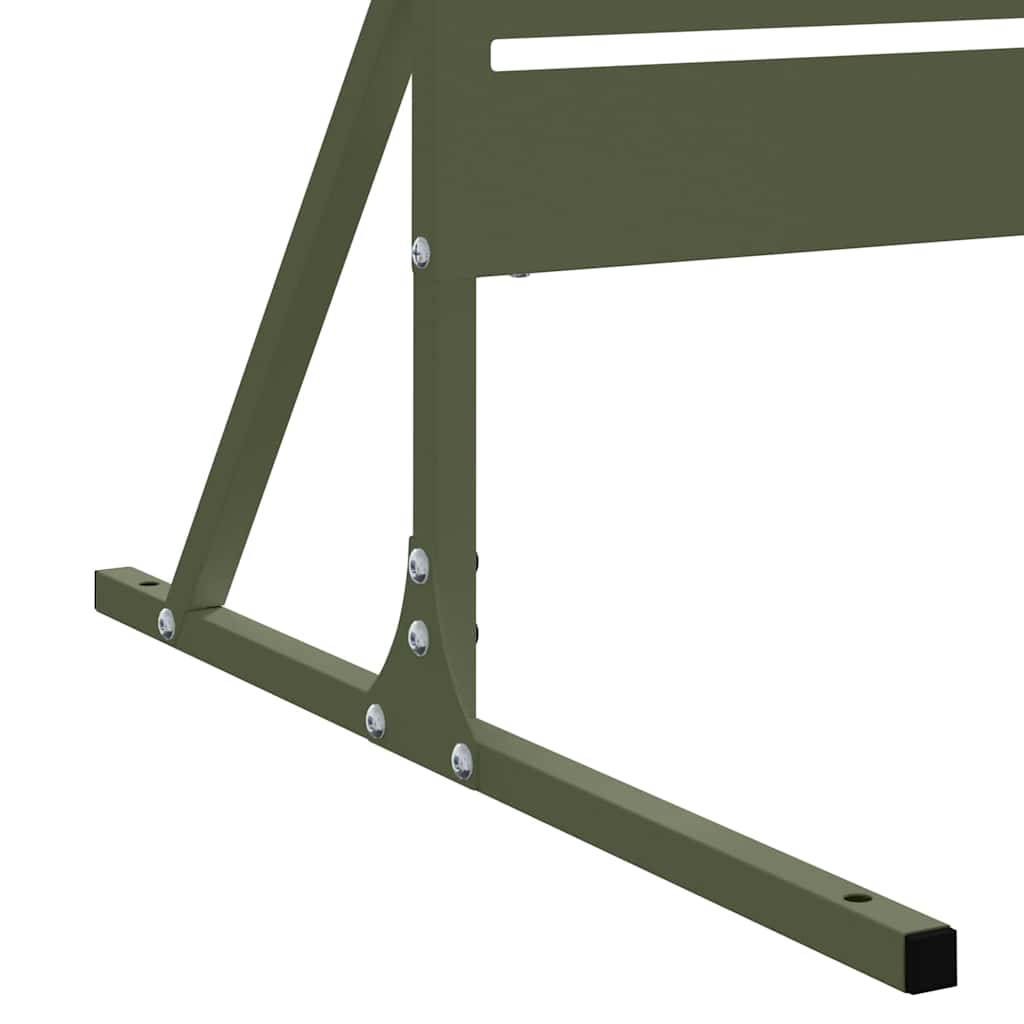 Privacy Screen Olive 100 x 50 x 180 cm Steel
