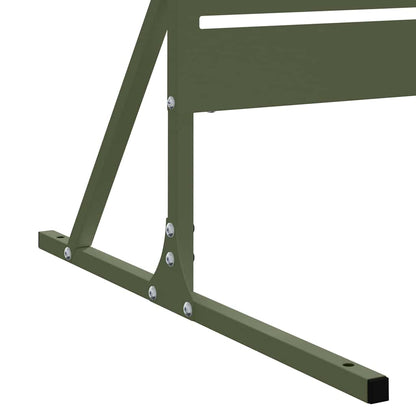 Privacy Screen Olive 100 x 50 x 180 cm Steel