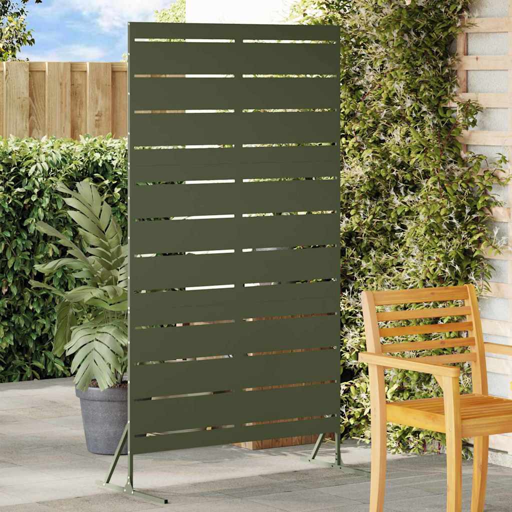 Privacy Screen Olive 100 x 50 x 180 cm Steel