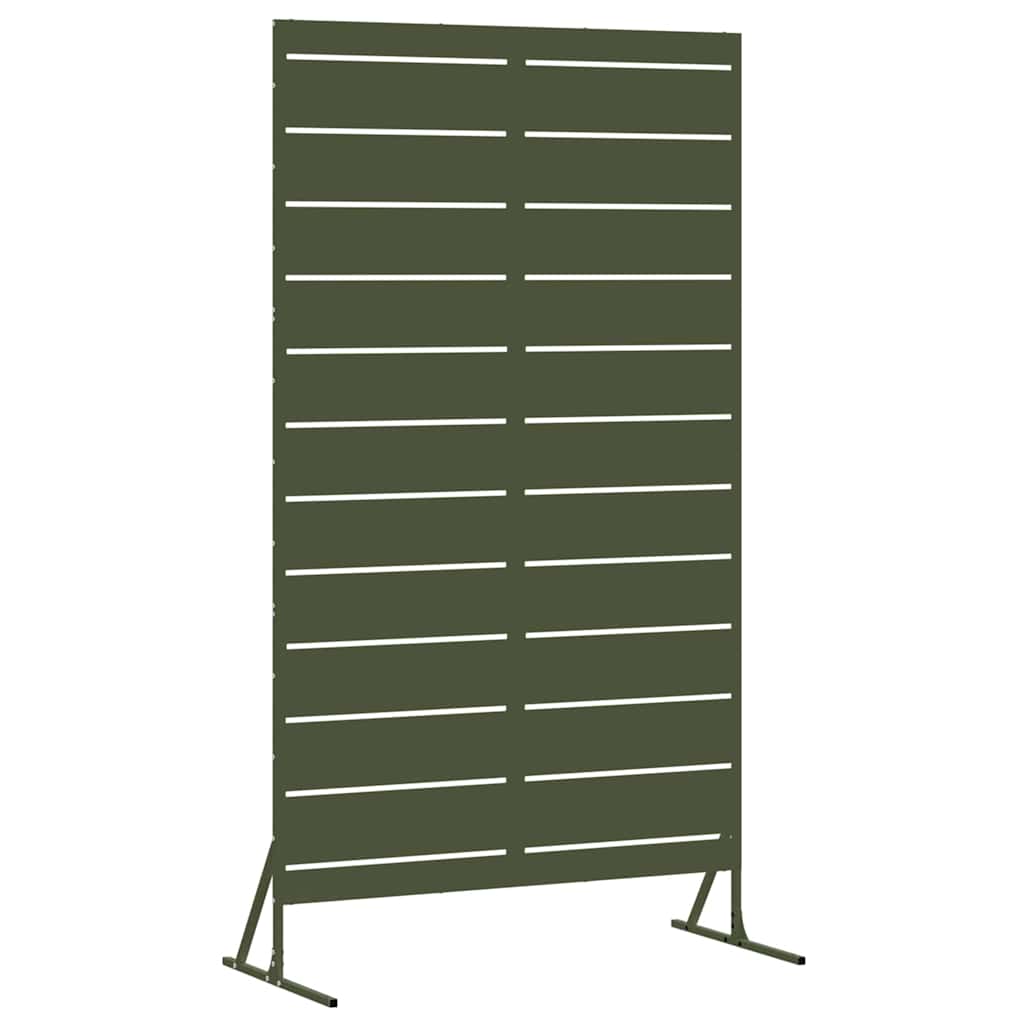Privacy Screen Olive 100 x 50 x 180 cm Steel