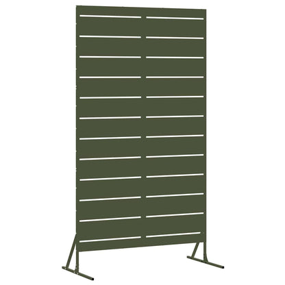 Privacy Screen Olive 100 x 50 x 180 cm Steel