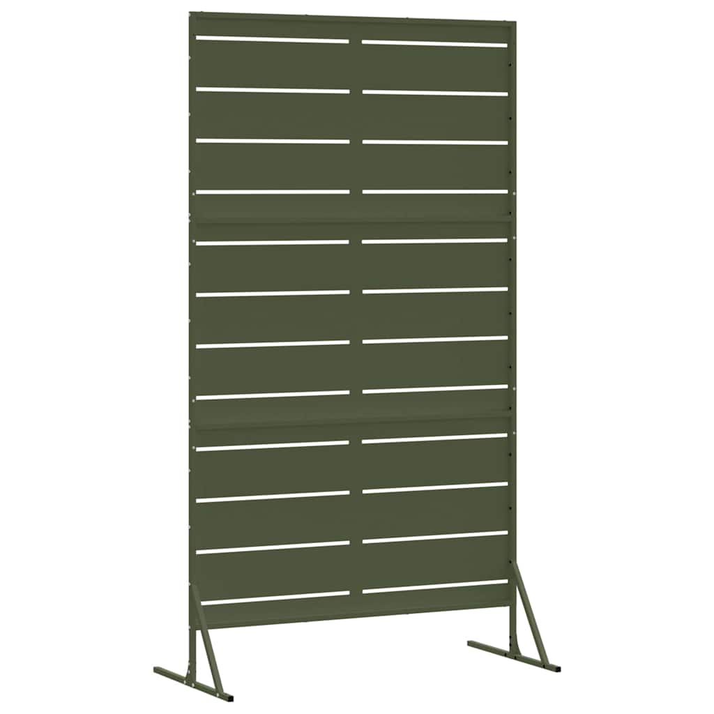 Privacy Screen Olive 100 x 50 x 180 cm Steel