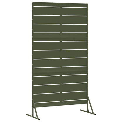 Privacy Screen Olive 100 x 50 x 180 cm Steel