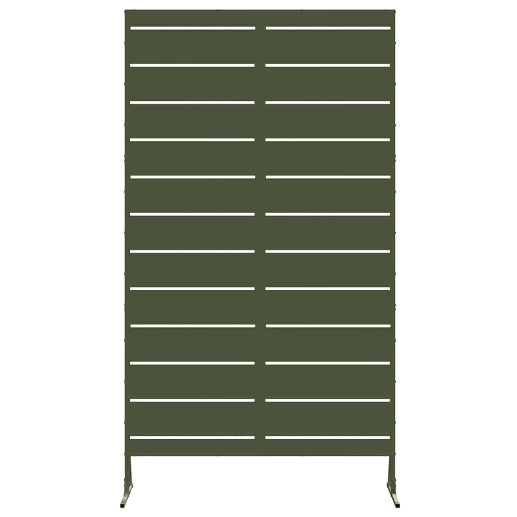 Privacy Screen Olive 100 x 50 x 180 cm Steel