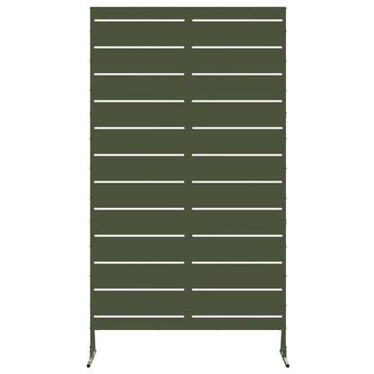 Privacy Screen Olive 100 x 50 x 180 cm Steel