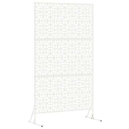 Privacy Screen White 100 x 50 x 180 cm Steel