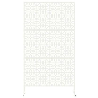 Privacy Screen White 100 x 50 x 180 cm Steel