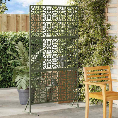 Privacy Screen Olive 100 x 50 x 180 cm Steel