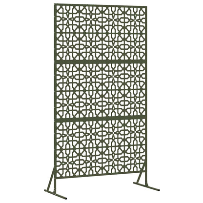 Privacy Screen Olive 100 x 50 x 180 cm Steel