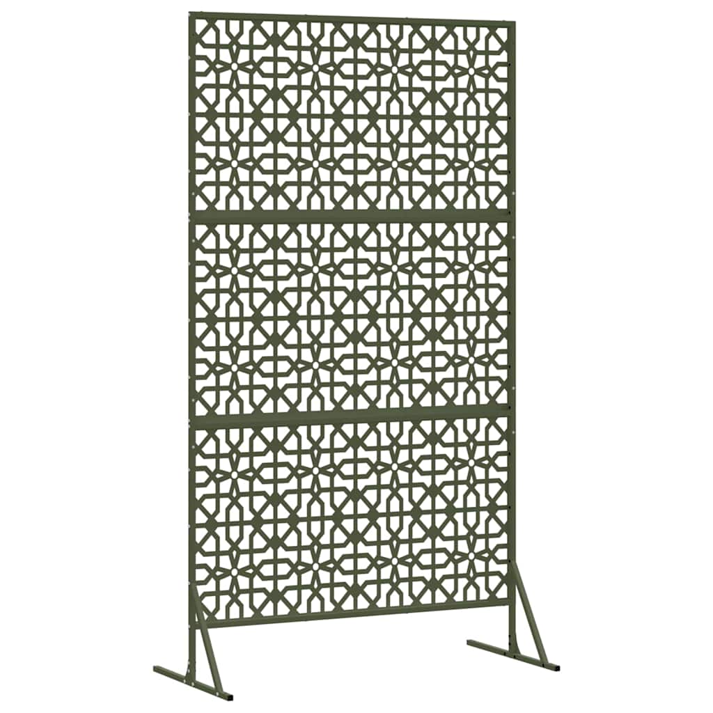 Privacy Screen Olive 100 x 50 x 180 cm Steel
