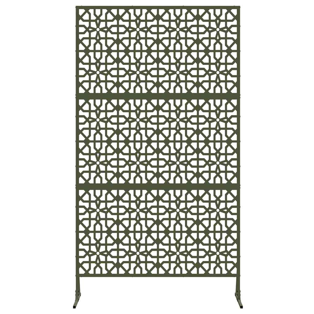 Privacy Screen Olive 100 x 50 x 180 cm Steel