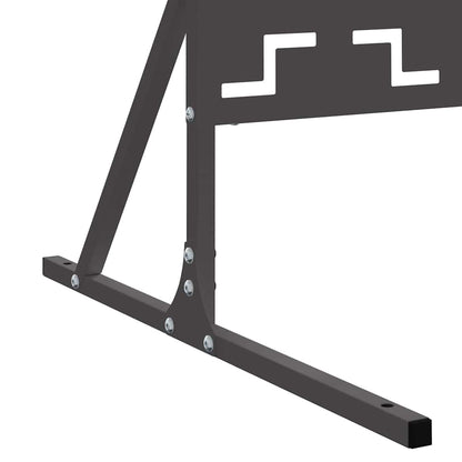 Privacy Screen Black 100 x 50 x 180 cm Steel