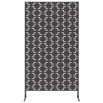 Privacy Screen Black 100 x 50 x 180 cm Steel