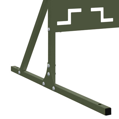 Privacy Screen Olive 100 x 50 x 180 cm Steel