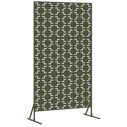 Privacy Screen Olive 100 x 50 x 180 cm Steel