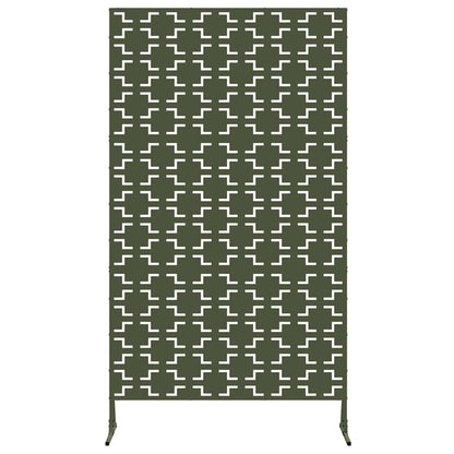 Privacy Screen Olive 100 x 50 x 180 cm Steel