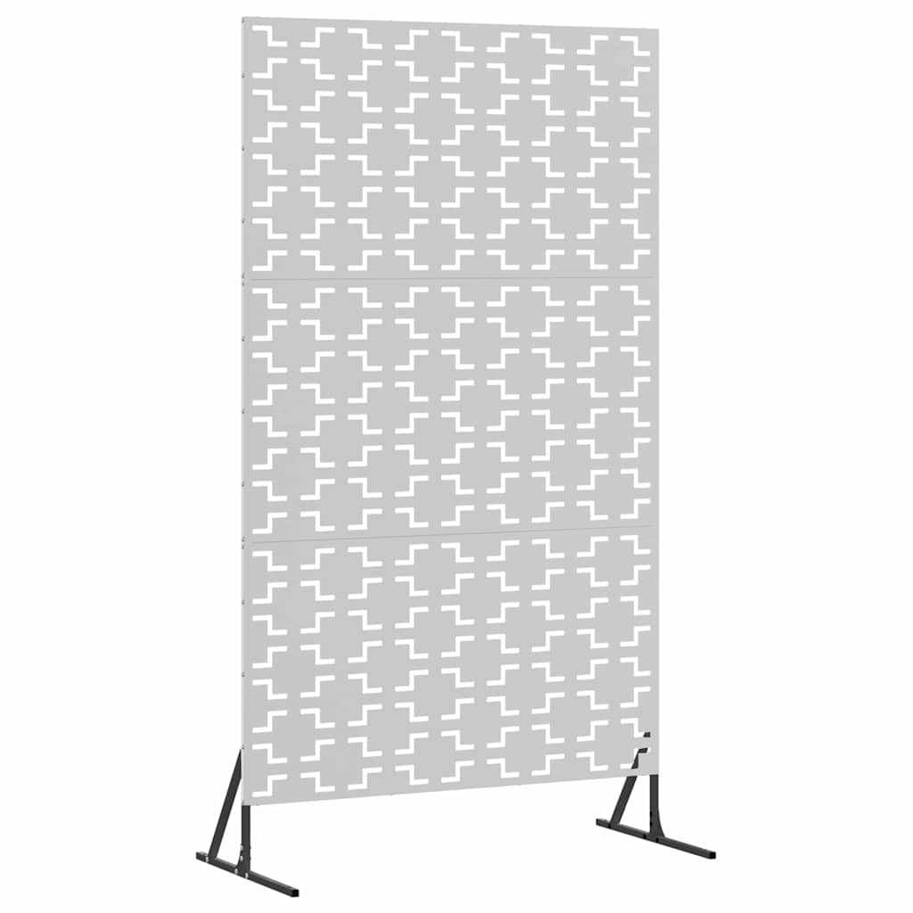 Privacy Screen 100 x 50 x 180 cm Galvanised Steel Silver