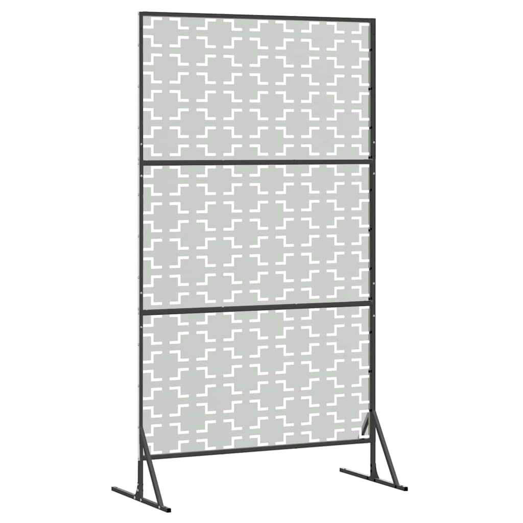 Privacy Screen 100 x 50 x 180 cm Galvanised Steel Silver