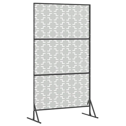 Privacy Screen 100 x 50 x 180 cm Galvanised Steel Silver