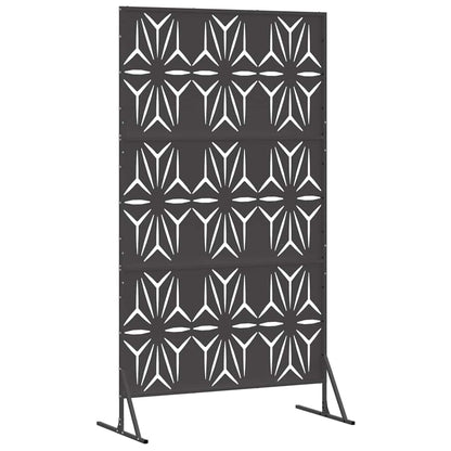 Privacy Screen Black 100 x 50 x 180 cm Steel