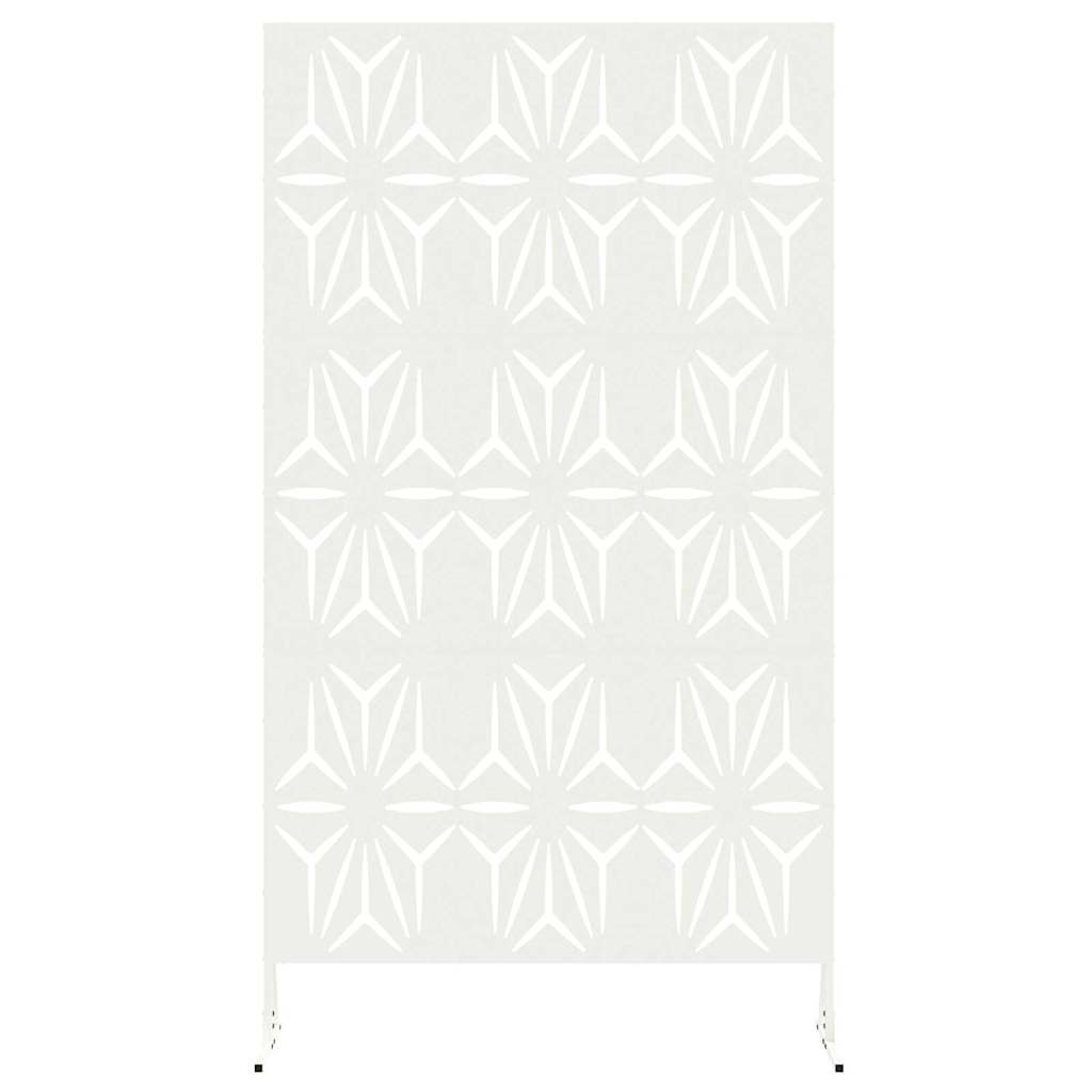 Privacy Screen White 100 x 50 x 180 cm Steel