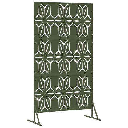 Privacy Screen Olive 100 x 50 x 180 cm Steel
