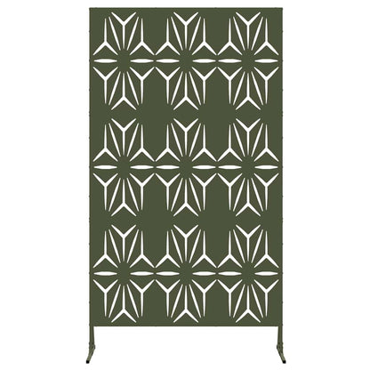 Privacy Screen Olive 100 x 50 x 180 cm Steel