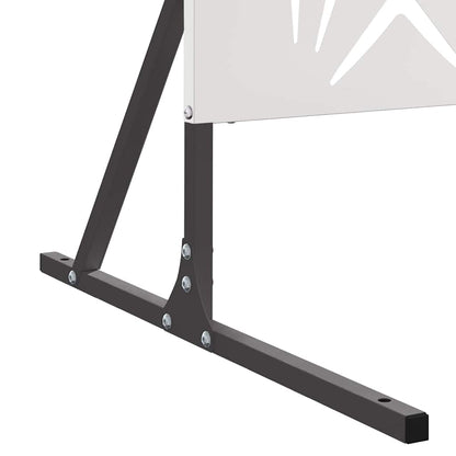 Privacy Screen Grey 100 x 50 x 180 cm Steel