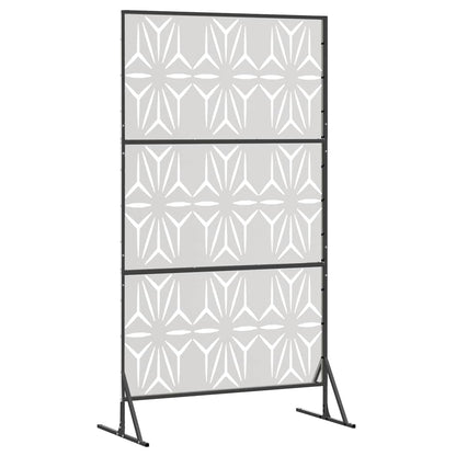 Privacy Screen Grey 100 x 50 x 180 cm Steel