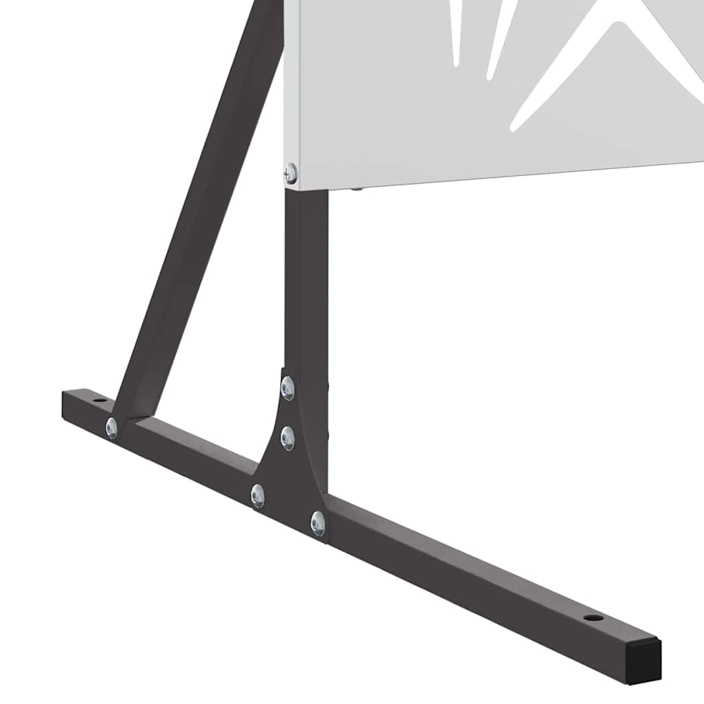 Privacy Screen Grey 100 x 50 x 180 cm Steel