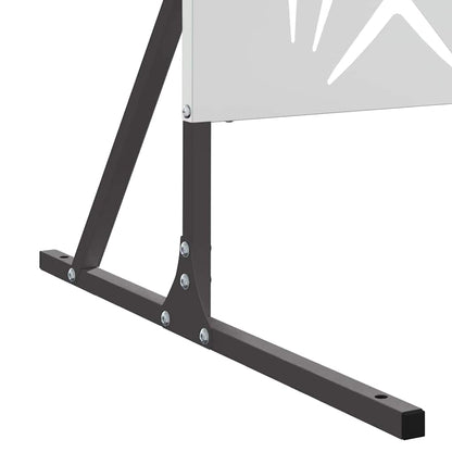 Privacy Screen Grey 100 x 50 x 180 cm Steel