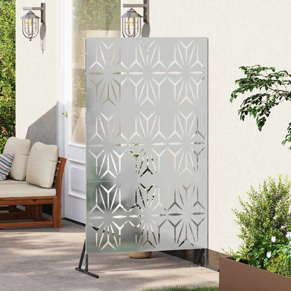Privacy Screen 100 x 50 x 180 cm Galvanised Steel Silver