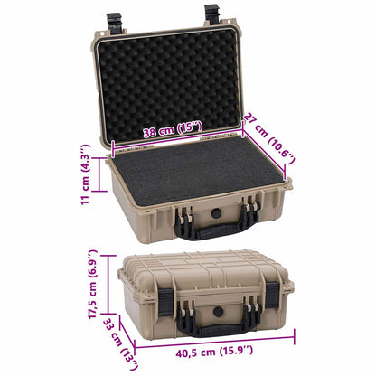 Hard Luggage Case with Storage Sand 40.5 x 33 x 17.5 cm