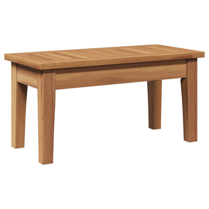 Garden Bench and Table Set 2 pcs Grey and Brown Solid Teak wood