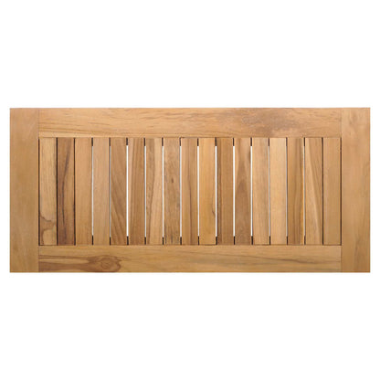 Garden Bench and Table Set 2 pcs Grey and Brown Solid Teak wood