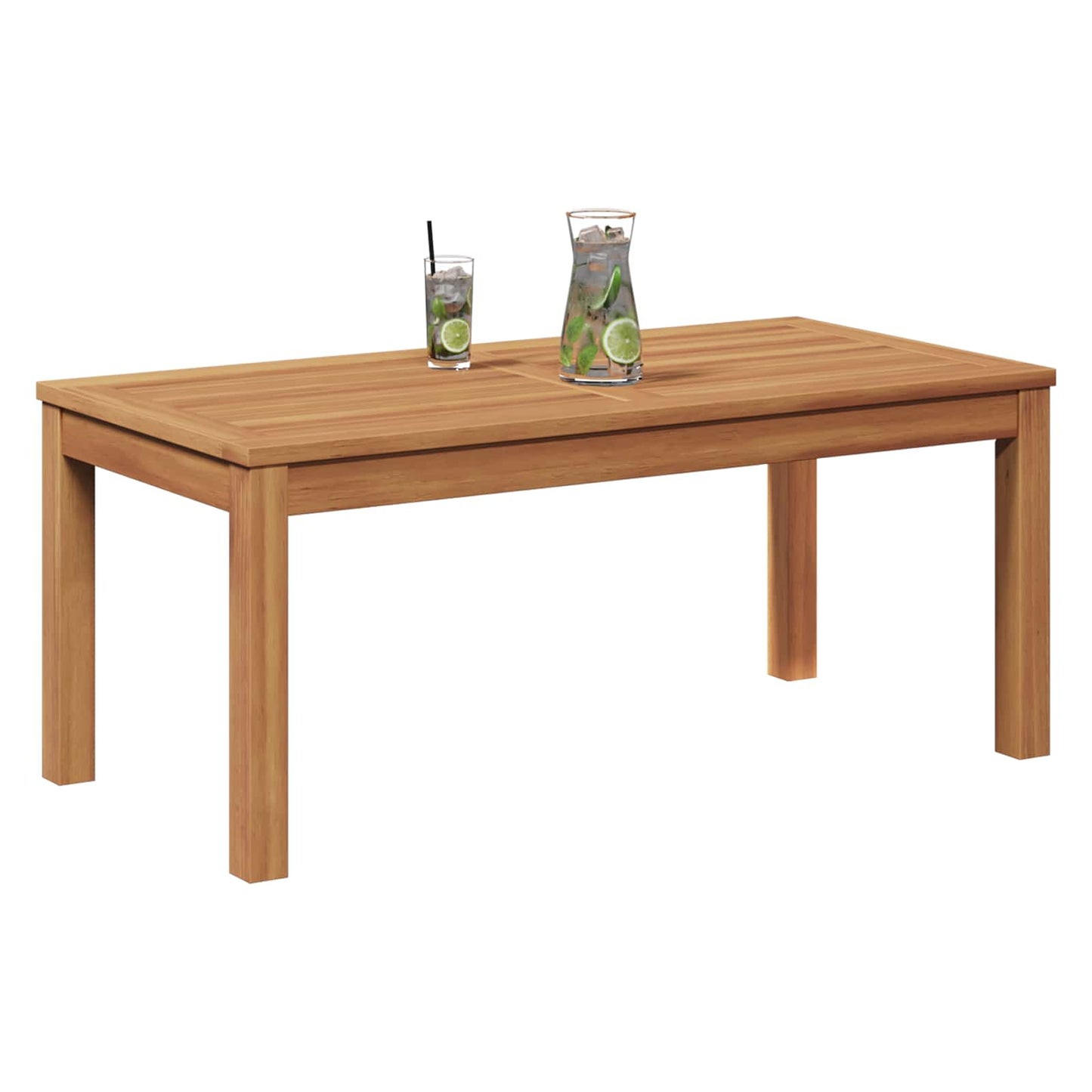 Table Brown 95 x 45 x 40 cm Solid Teak Wood