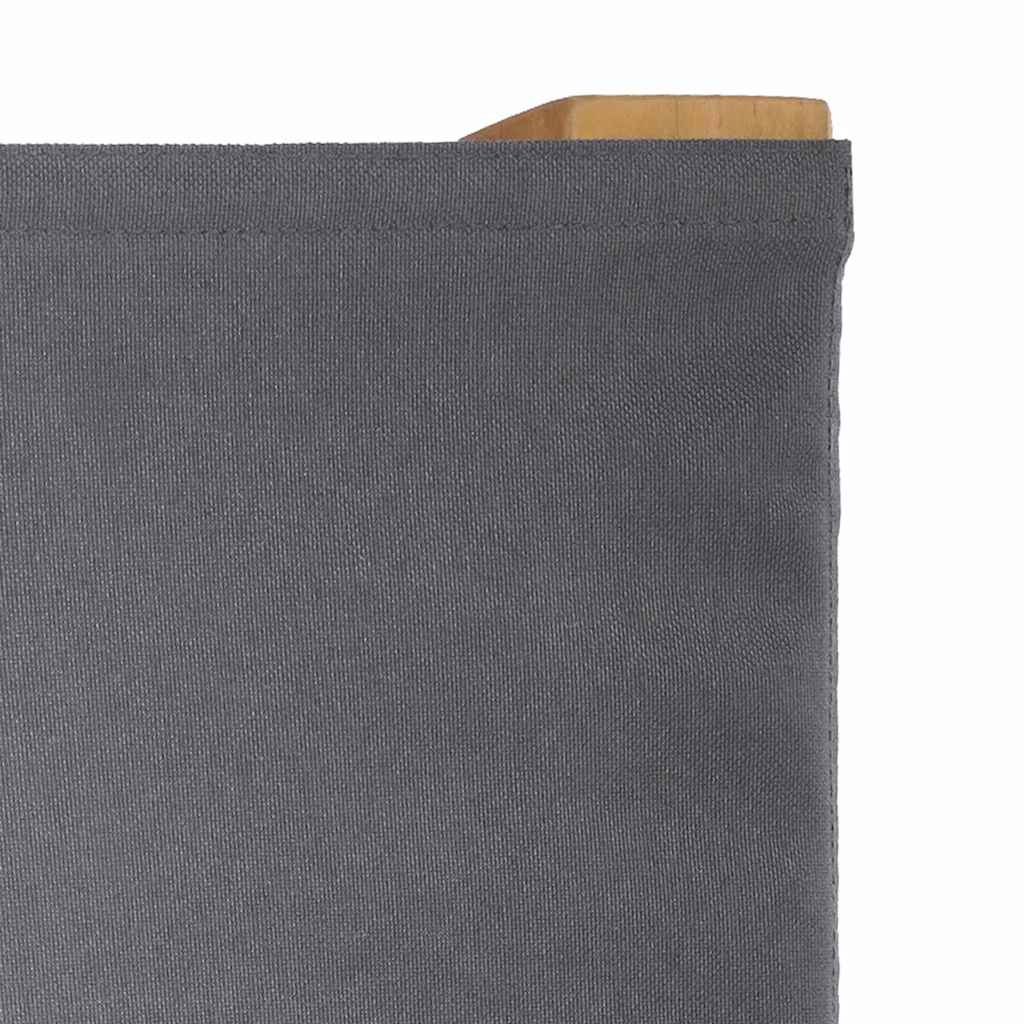 Folding Director's Chair Grey 56 x 54 x 87 cm Solid Teak Wood