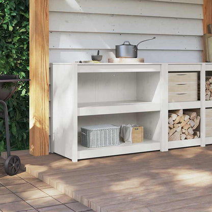 Kitchen Cabinet MEPPEL White 106 x 55 x 92 cm Solid Pine Wood