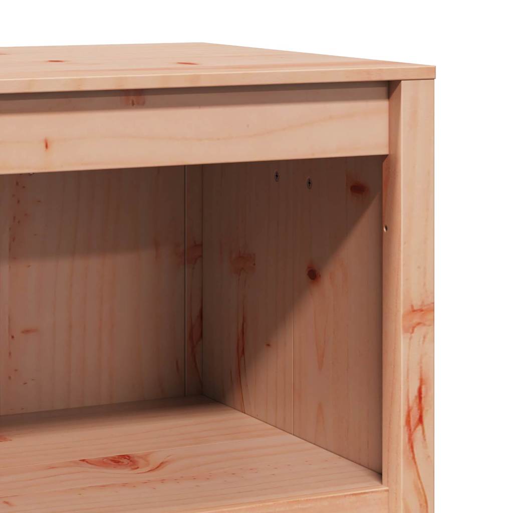 Kitchen Cabinet Brown Oak 106 x 55 x 92 cm Solid Pine Wood