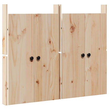 Kitchen Door MEPPEL 2 pcs Cream 50 x 9 x 82 cm Solid Pine wood