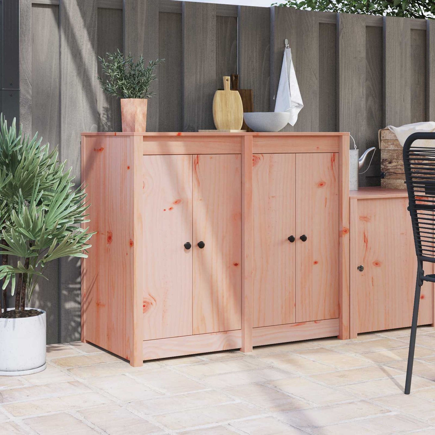 Kitchen Door MEPPEL 2 pcs Brown 50 x 9 x 82 cm