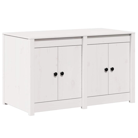 Kitchen Cabinet MEPPEL White 106 x 55 x 64 cm Solid Pine wood