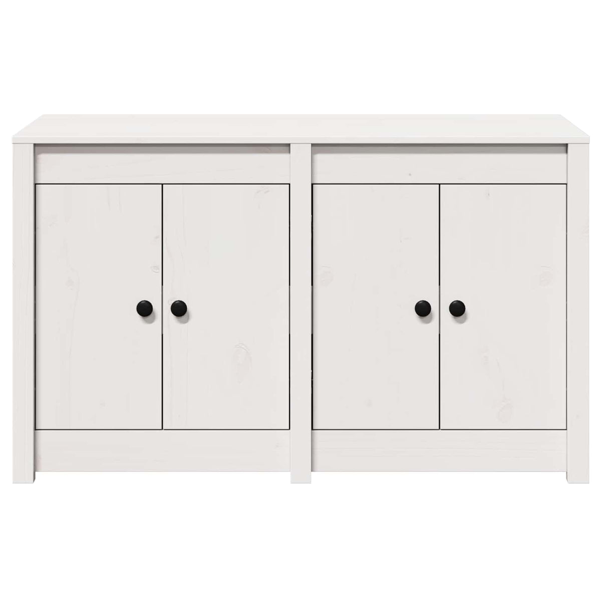 Kitchen Cabinet MEPPEL White 106 x 55 x 64 cm Solid Pine wood