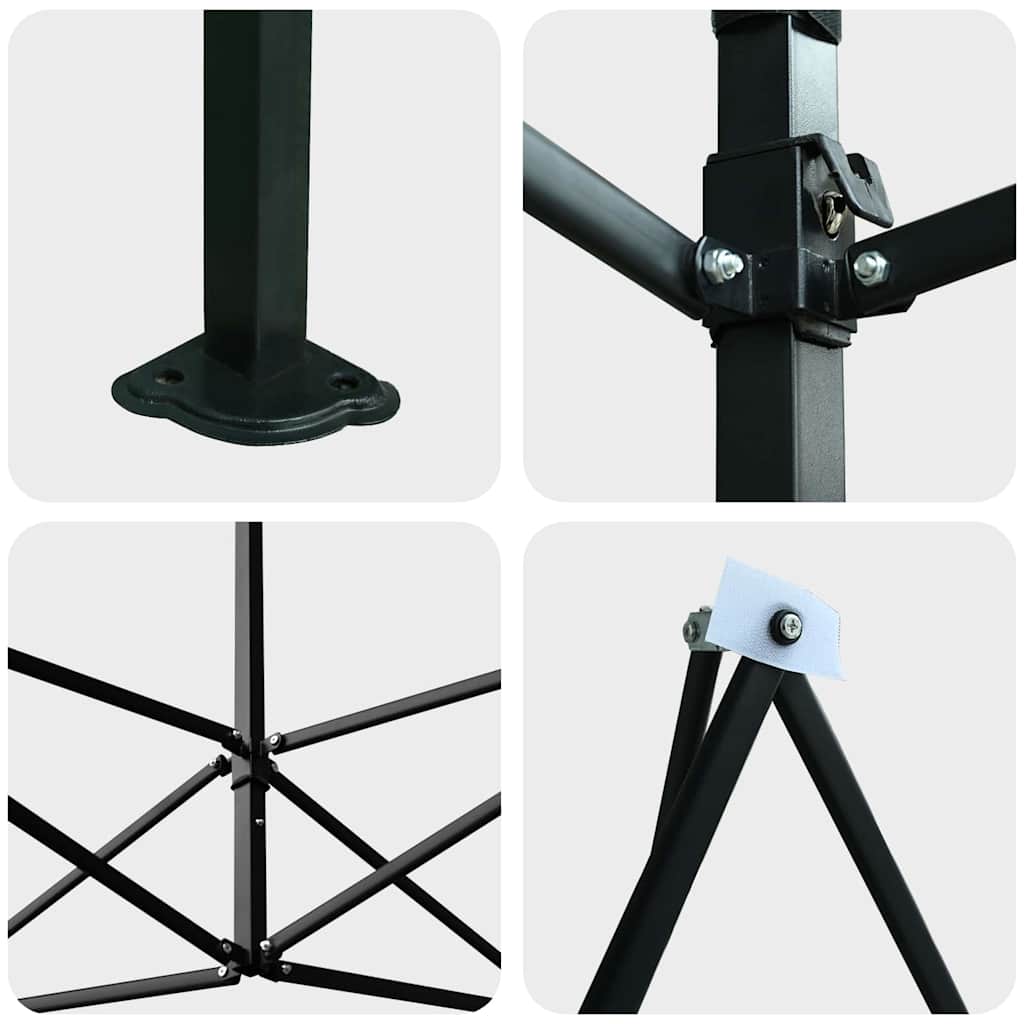 Greenhouse with Pop-up Frame Green 280 x 410 x 315 cm Iron