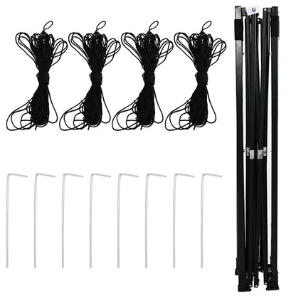 Greenhouse with Pop-up Frame Green 280 x 410 x 315 cm Iron