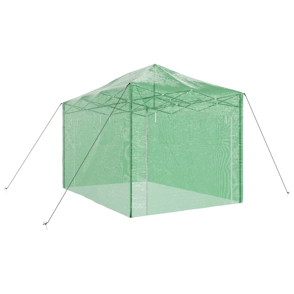 Greenhouse with Pop-up Frame Green 280 x 410 x 315 cm Iron