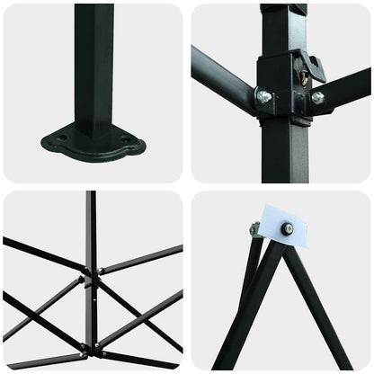 Greenhouse with Pop-up Frame Green 290 x 870 x 315 cm Iron