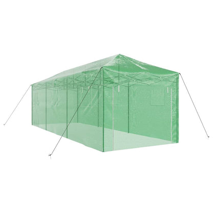 Greenhouse with Pop-up Frame Green 290 x 870 x 315 cm Iron