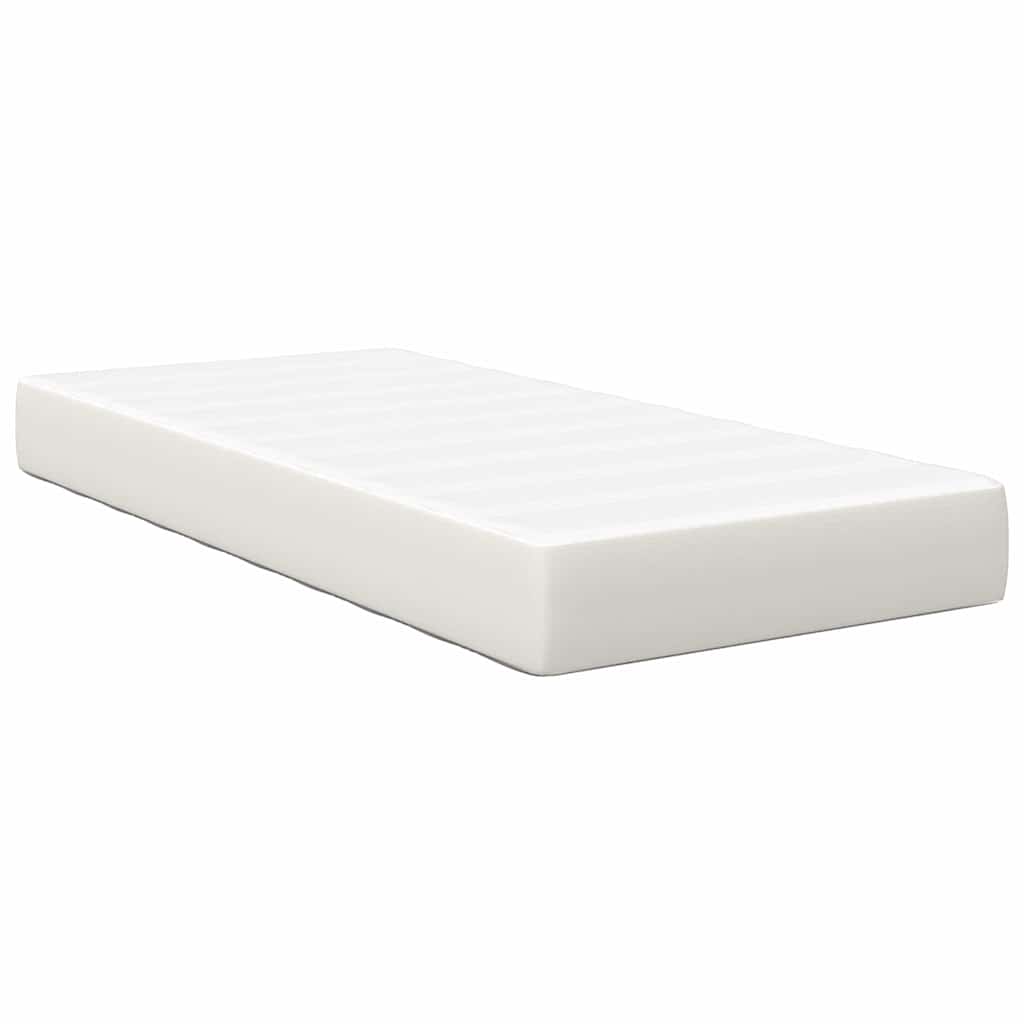 Bed Mattress with Mattress Cream 80 x 200 cm Fabric