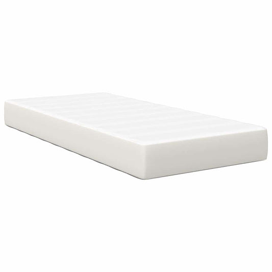Bed Mattress with Mattress Cream 80 x 200 cm Fabric